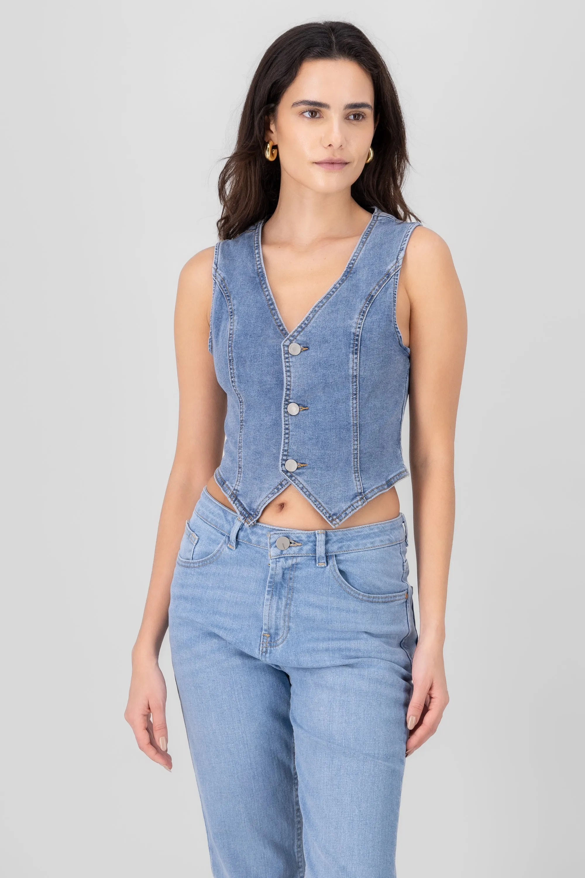 Chaleco sastre denim sold by Shasa product image thumbnail 2