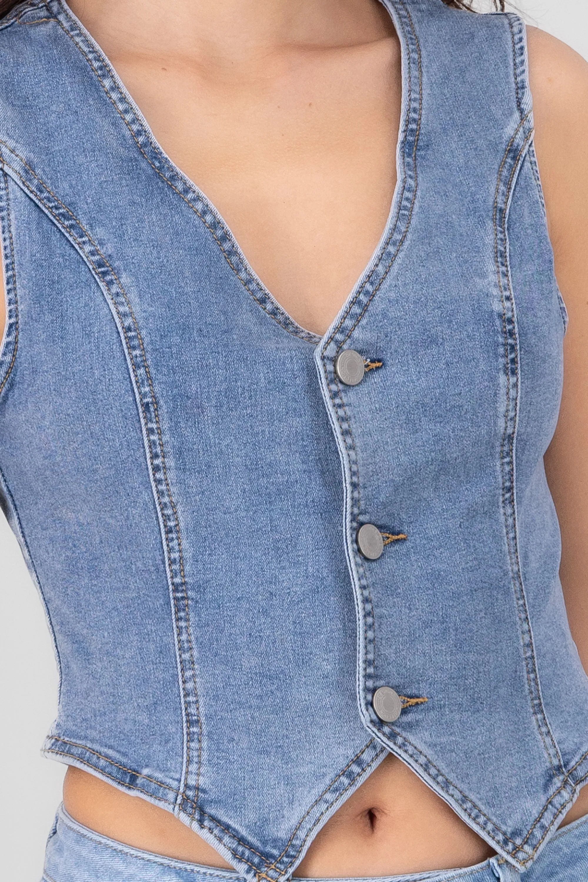 Chaleco sastre denim sold by Shasa product image thumbnail 5