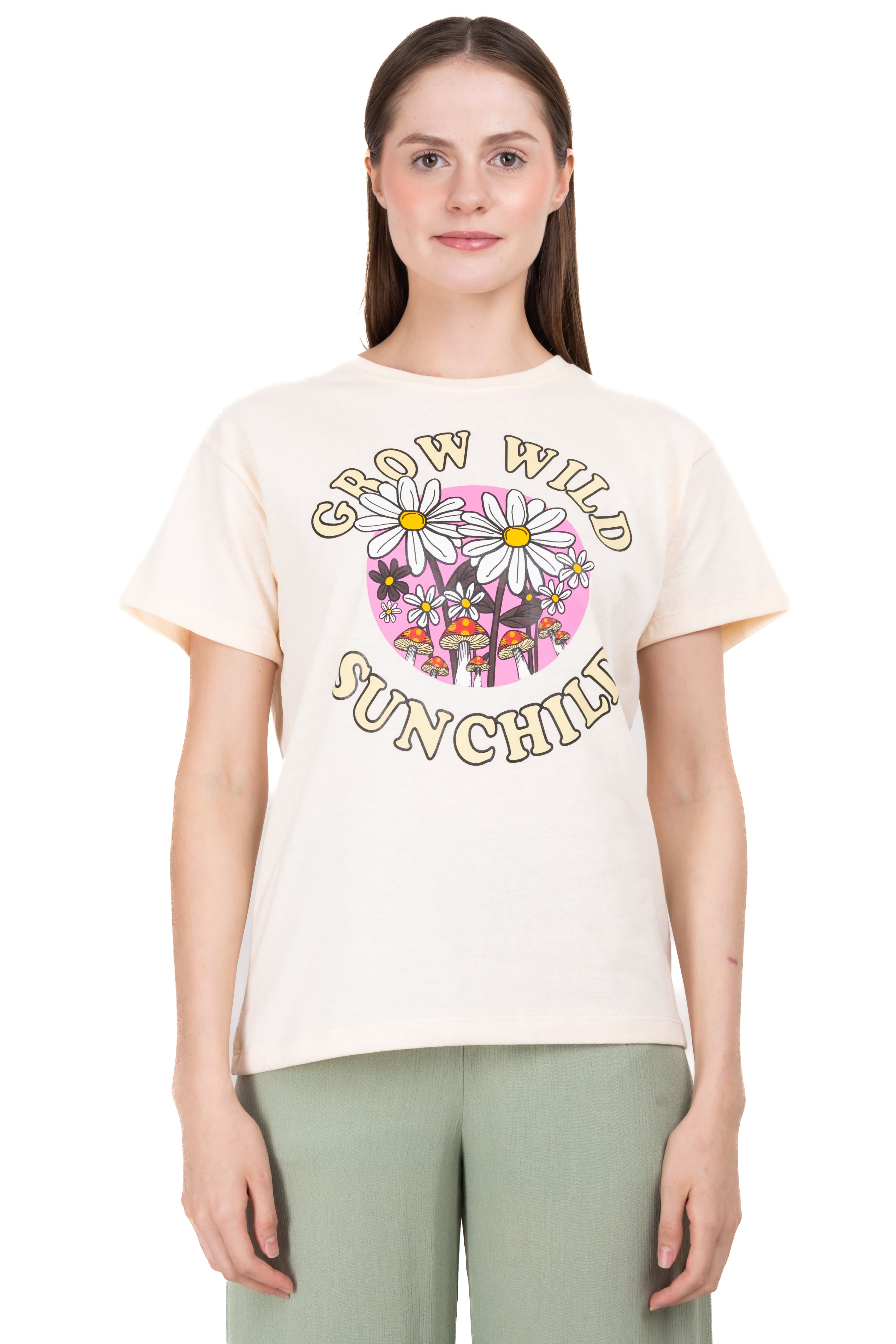 Playera manga corta margaritas sold by Shasa