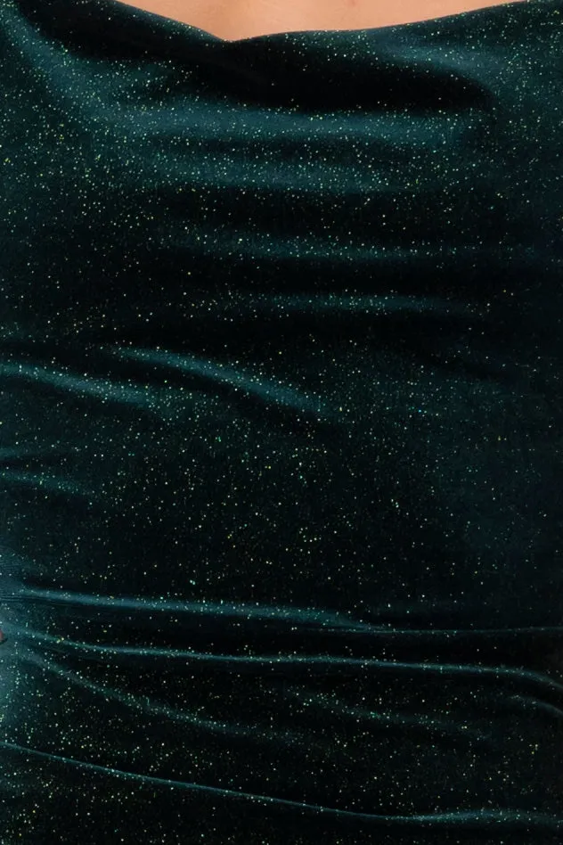 Vestido midi velvet abertura sold by Shasa product image thumbnail 5