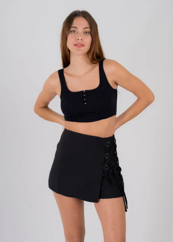 Top acanalado broches escote sold by Shasa