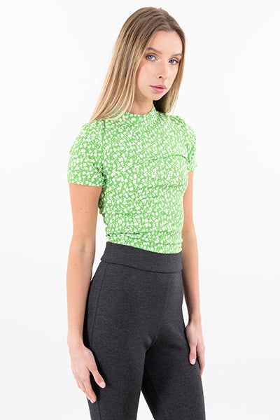 Top rib cuello redondo flores sold by Shasa product image thumbnail 3