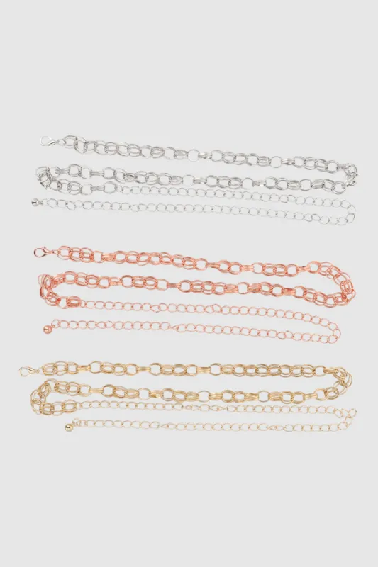 Set de 3 cadenas cinturon eslabones sold by Shasa
