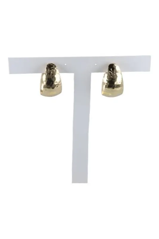 Arracadas chunky texturizadas sold by Shasa