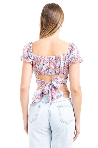 Top crop floreado cintas anchas sold by Shasa product image thumbnail 4
