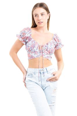 Top crop floreado cintas anchas sold by Shasa