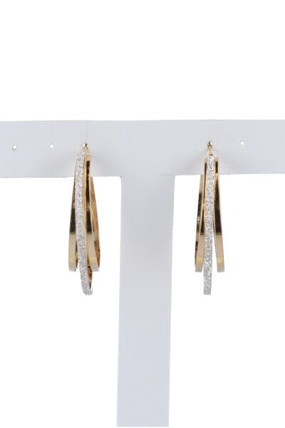 Arracadas metálicas glitter sold by Shasa product image thumbnail 3