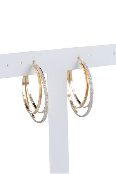 Arracadas metálicas glitter sold by Shasa product image thumbnail 4