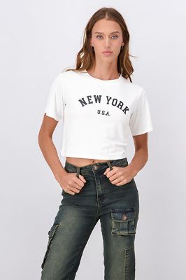 Playera crop Nueva York sold by Shasa