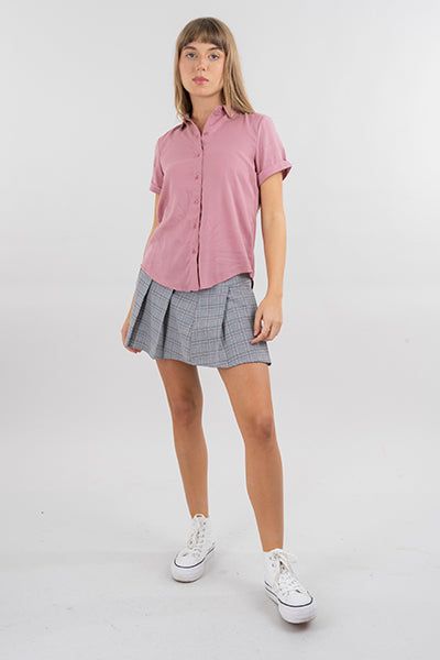 Falda mini tableada cuadros sold by Shasa