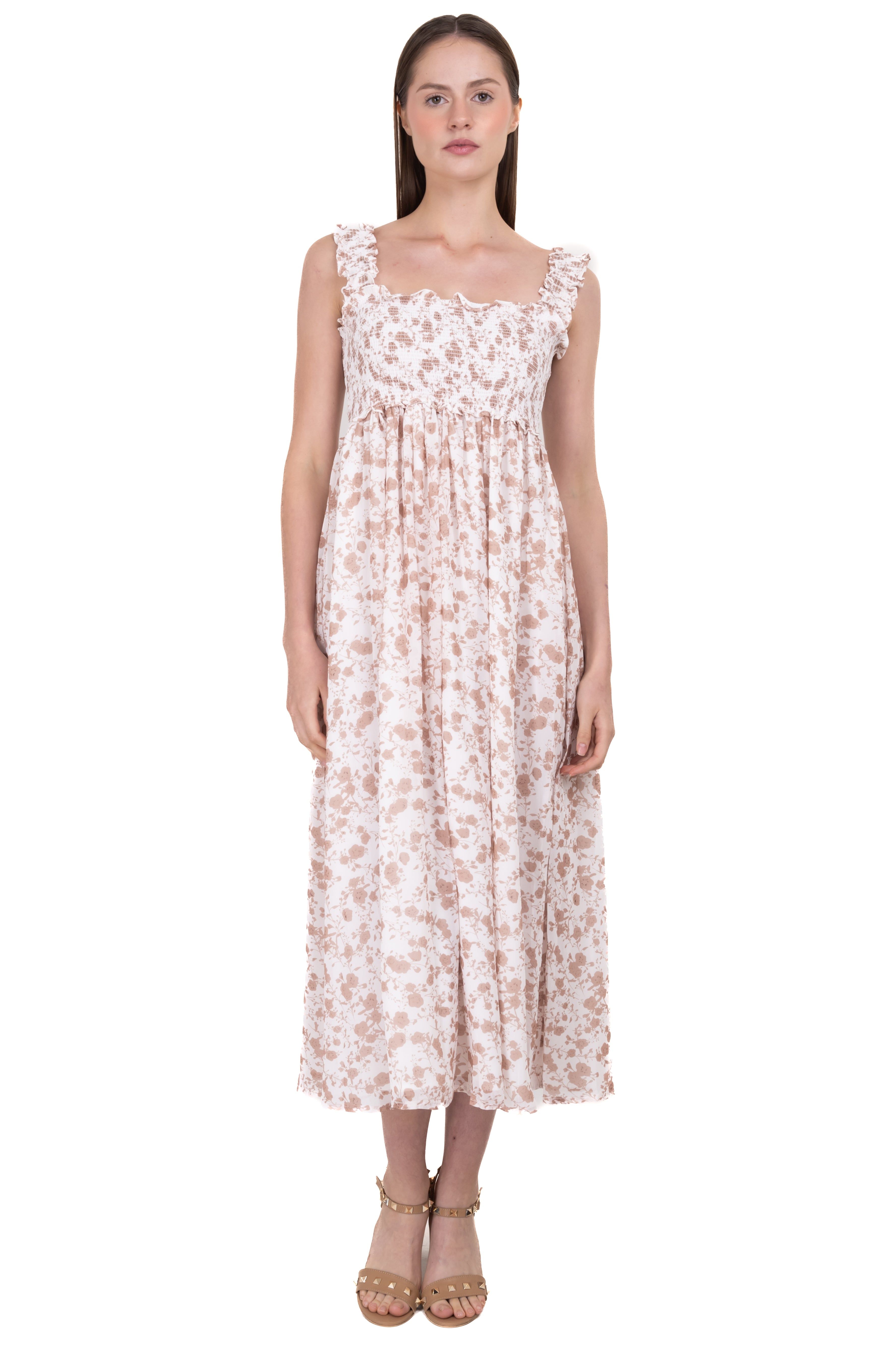 Vestido maxi tejido elástico flores sold by Shasa product image thumbnail 5