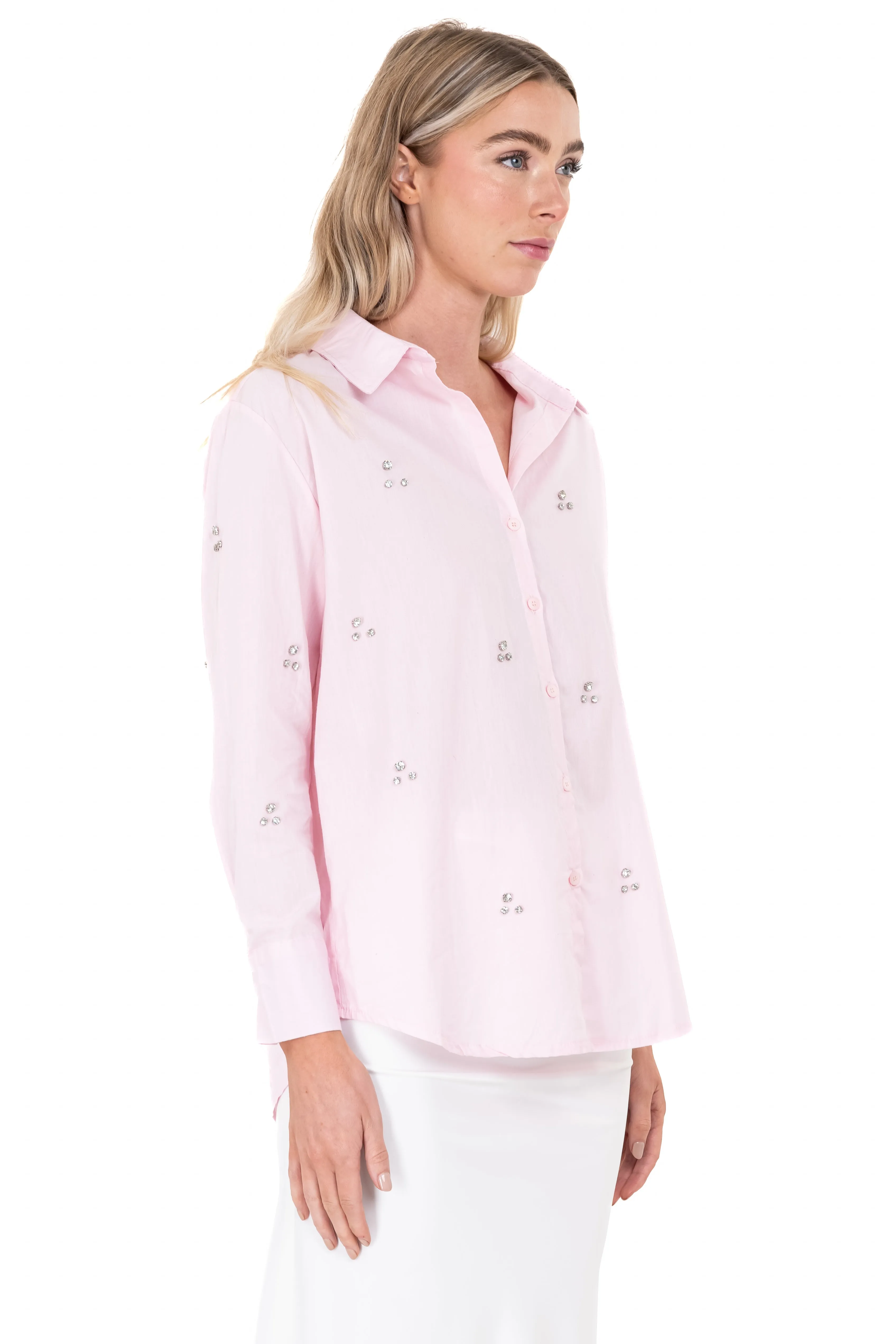 Camisa cuello solapa brillos sold by Shasa product image thumbnail 3