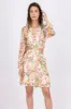 Vestido mini manga larga flores sold by Shasa