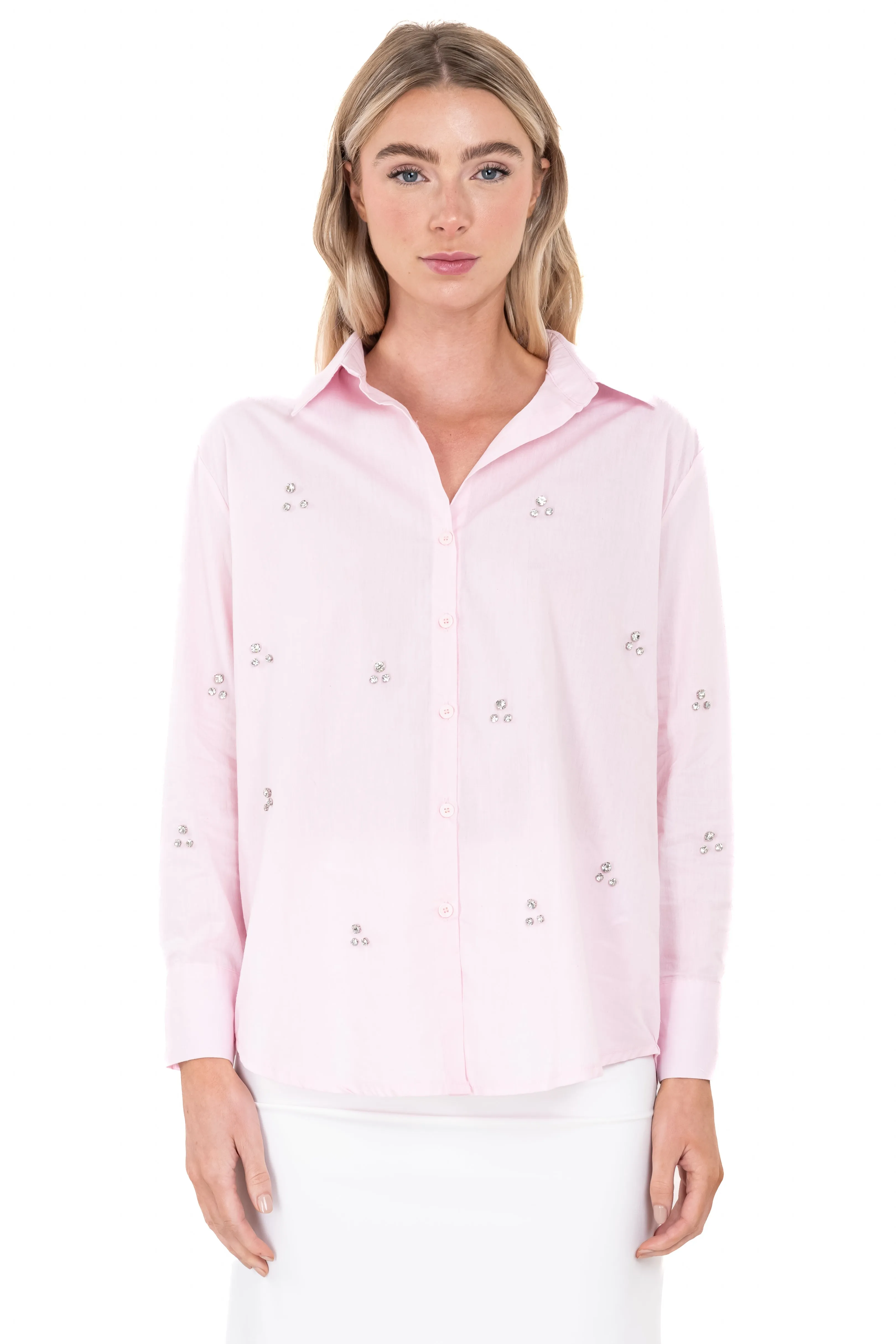 Camisa cuello solapa brillos sold by Shasa product image thumbnail 2