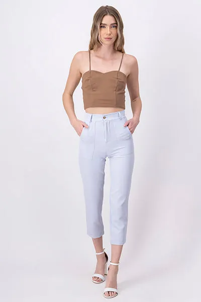 Pantalón Cintura Alta Bolsas sold by Shasa