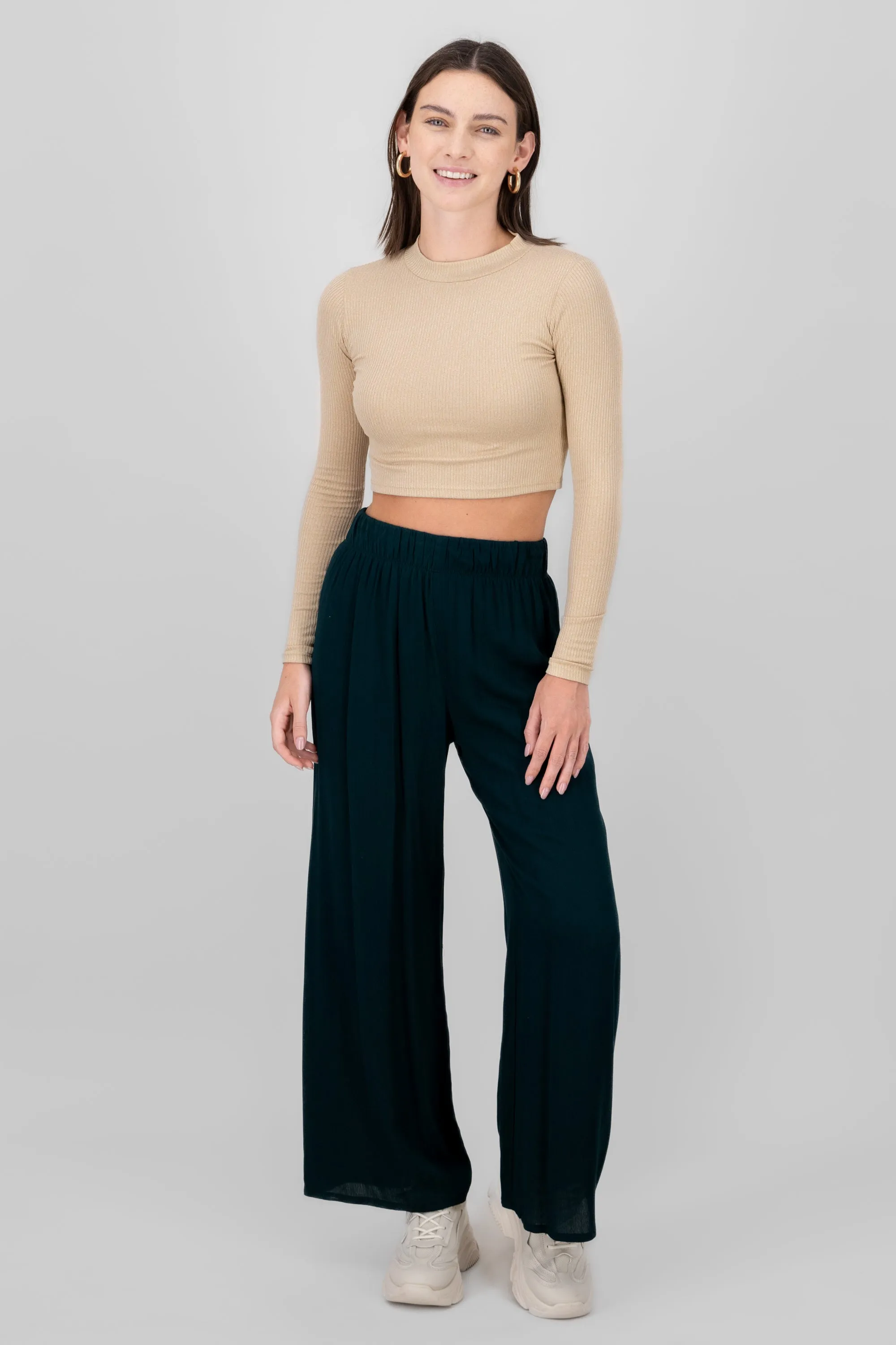 Pantalón Wide Leg Cintura Elástico sold by Shasa