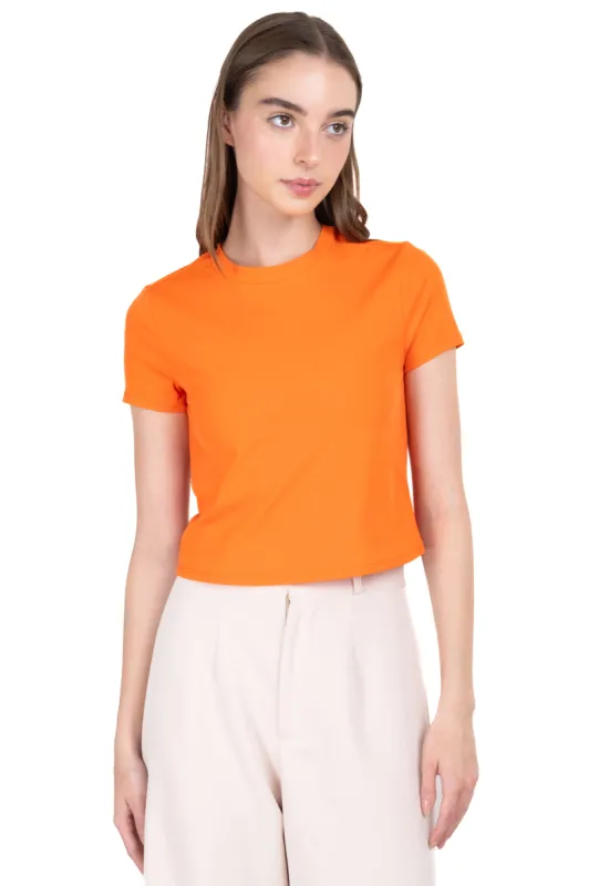 Top acanalado cuello redondo sold by Shasa