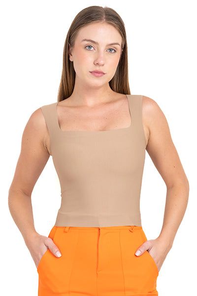 Top seamless acanalado copas sold by Shasa