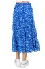 Falda midi cintura elástica flores sold by Shasa