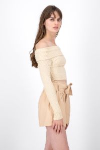 Top Sin Hombros Textura Rib sold by Shasa