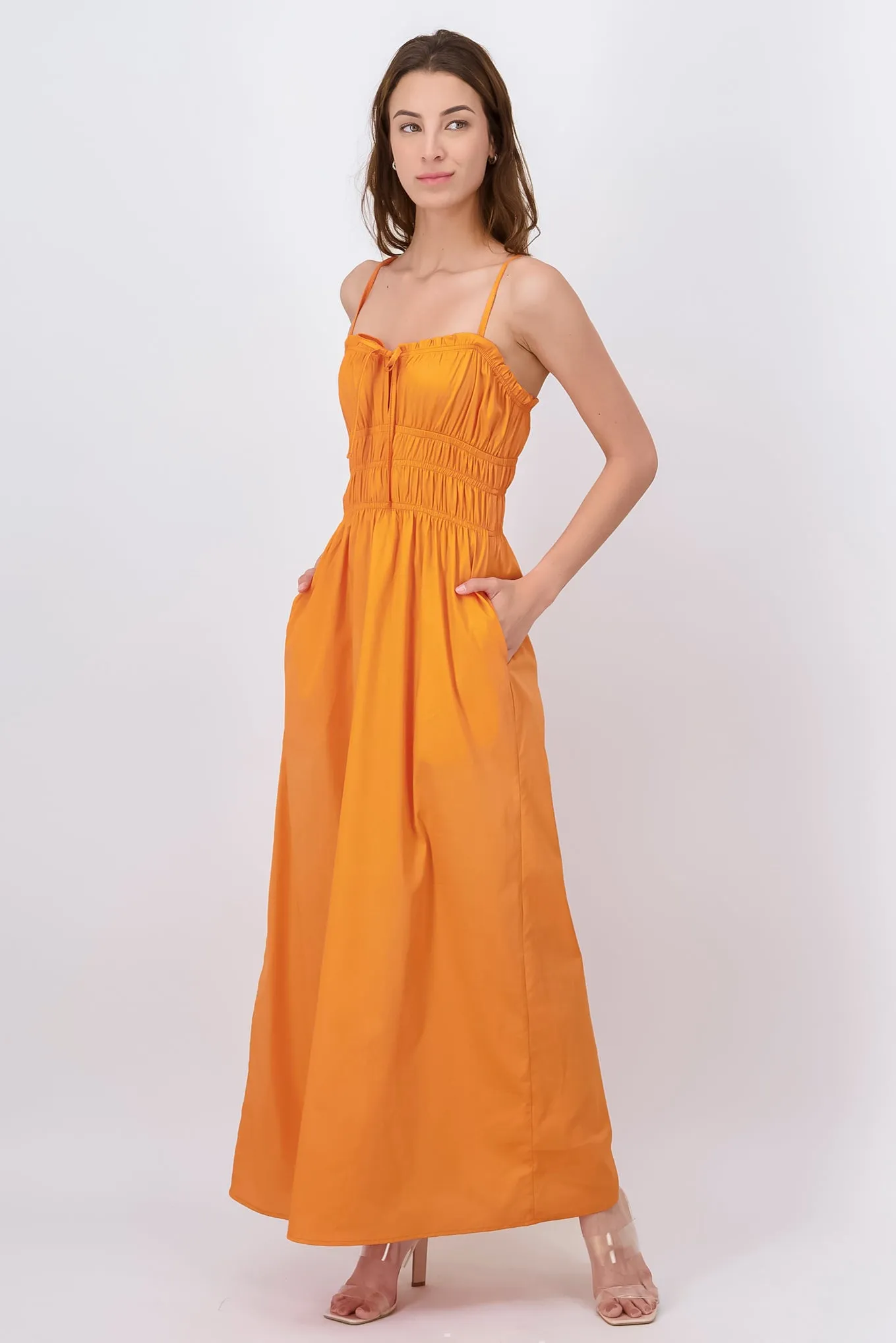 Vestido maxi popelina sold by Shasa