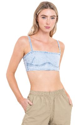 Top crop denim tirantes sold by Shasa