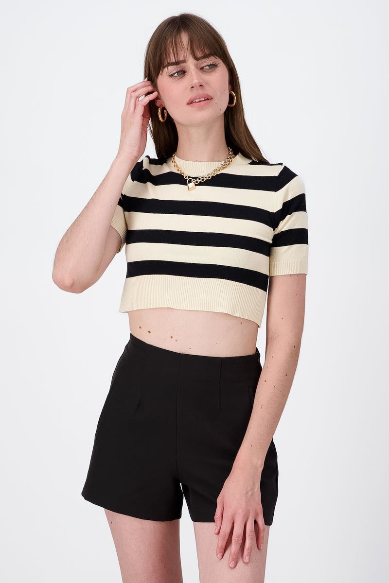 Top De Manga Corta Con Rayas sold by Shasa product image thumbnail 2