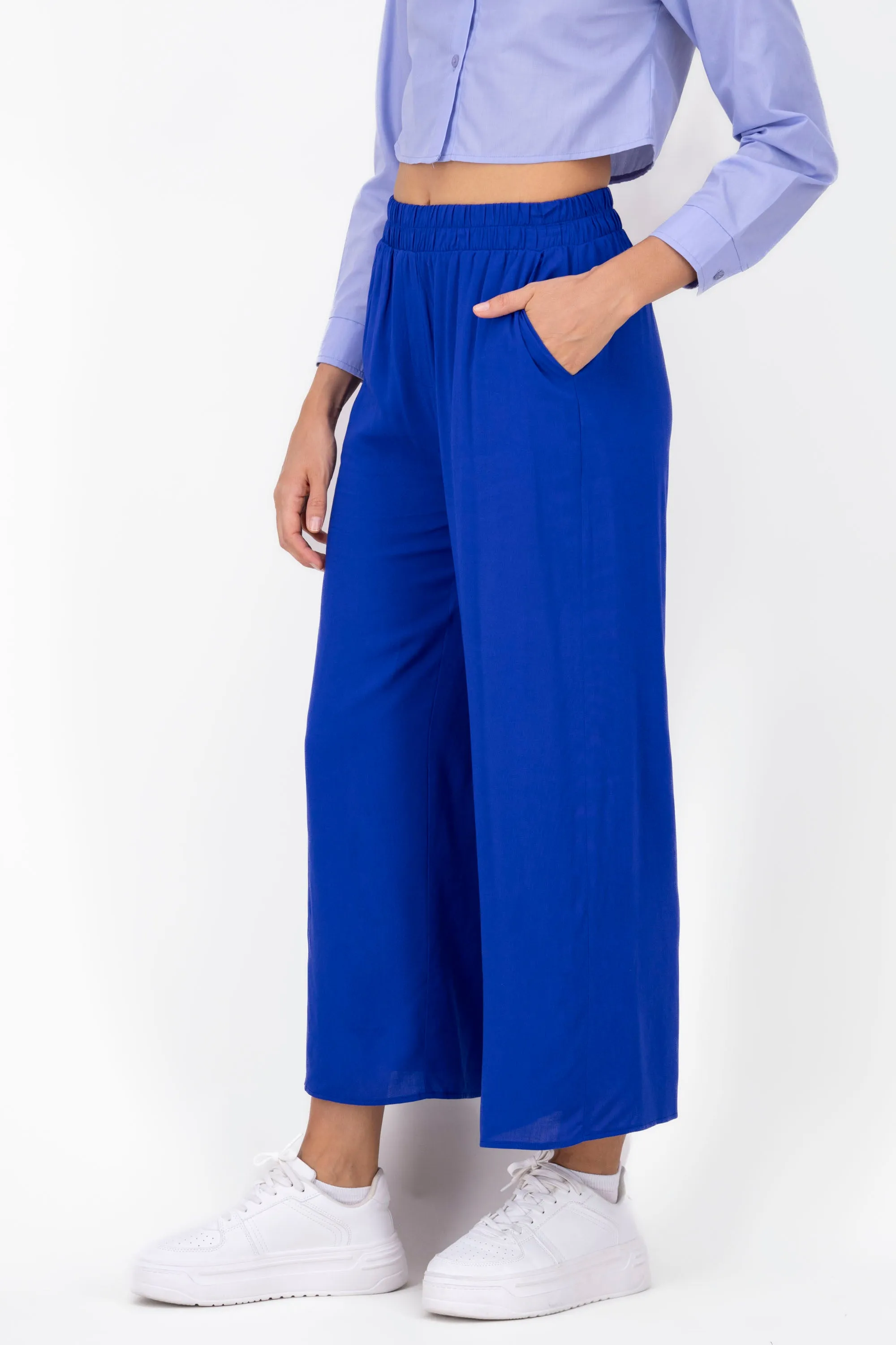 Pantalón Wide Leg Cintura Alta Fruncida sold by Shasa product image thumbnail 3