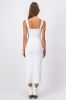 Vestido maxi acanalado abertura sold by Shasa