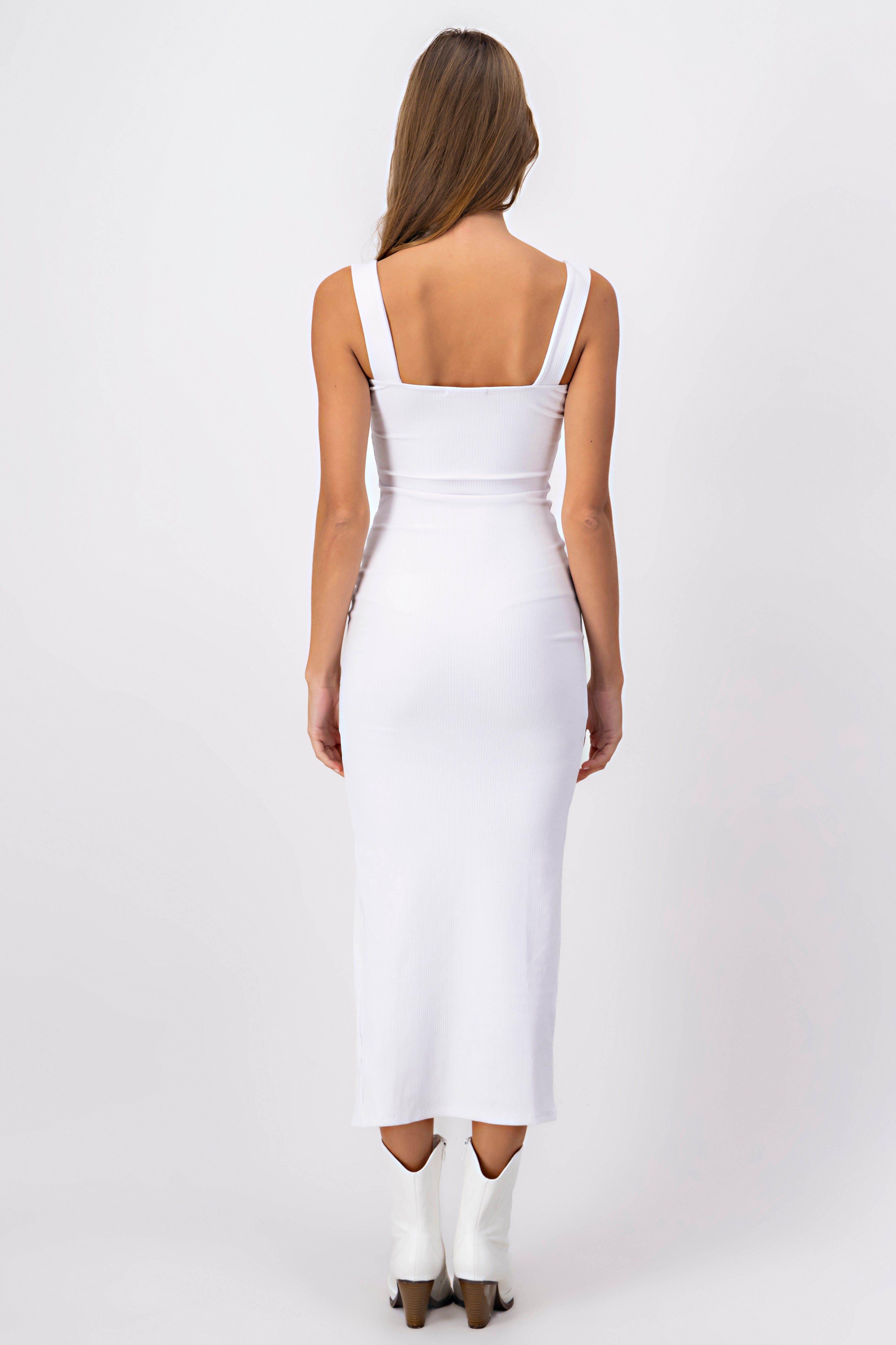 Vestido maxi acanalado abertura sold by Shasa product image thumbnail 4