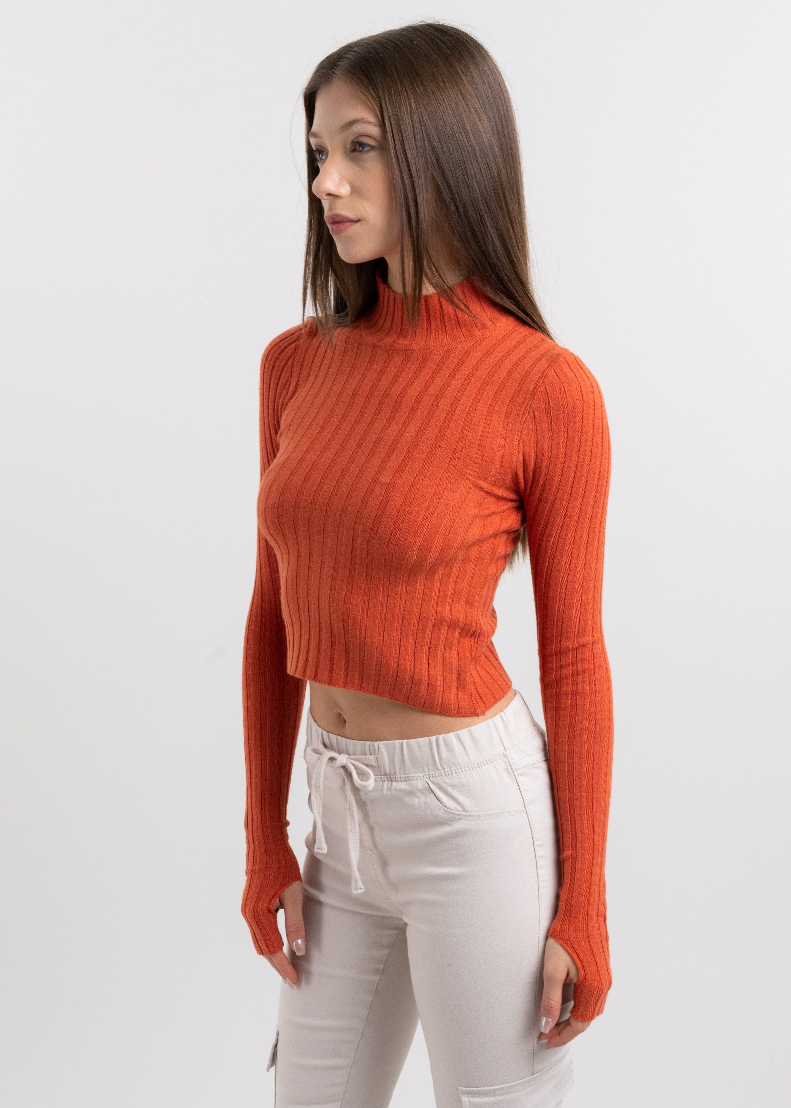 Suéter crop acanalado sold by Shasa product image thumbnail 3