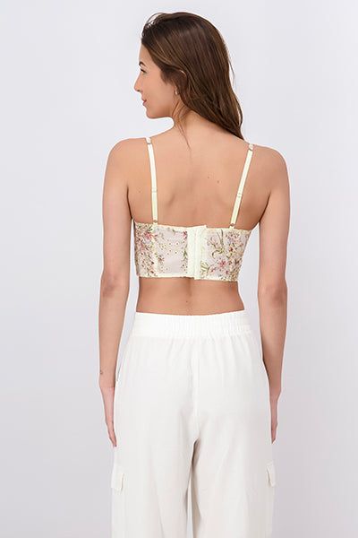 Top crop bustier floreado sold by Shasa product image thumbnail 4