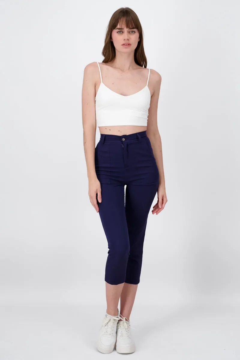 Pantalón Cintura Alta Bolsas sold by Shasa