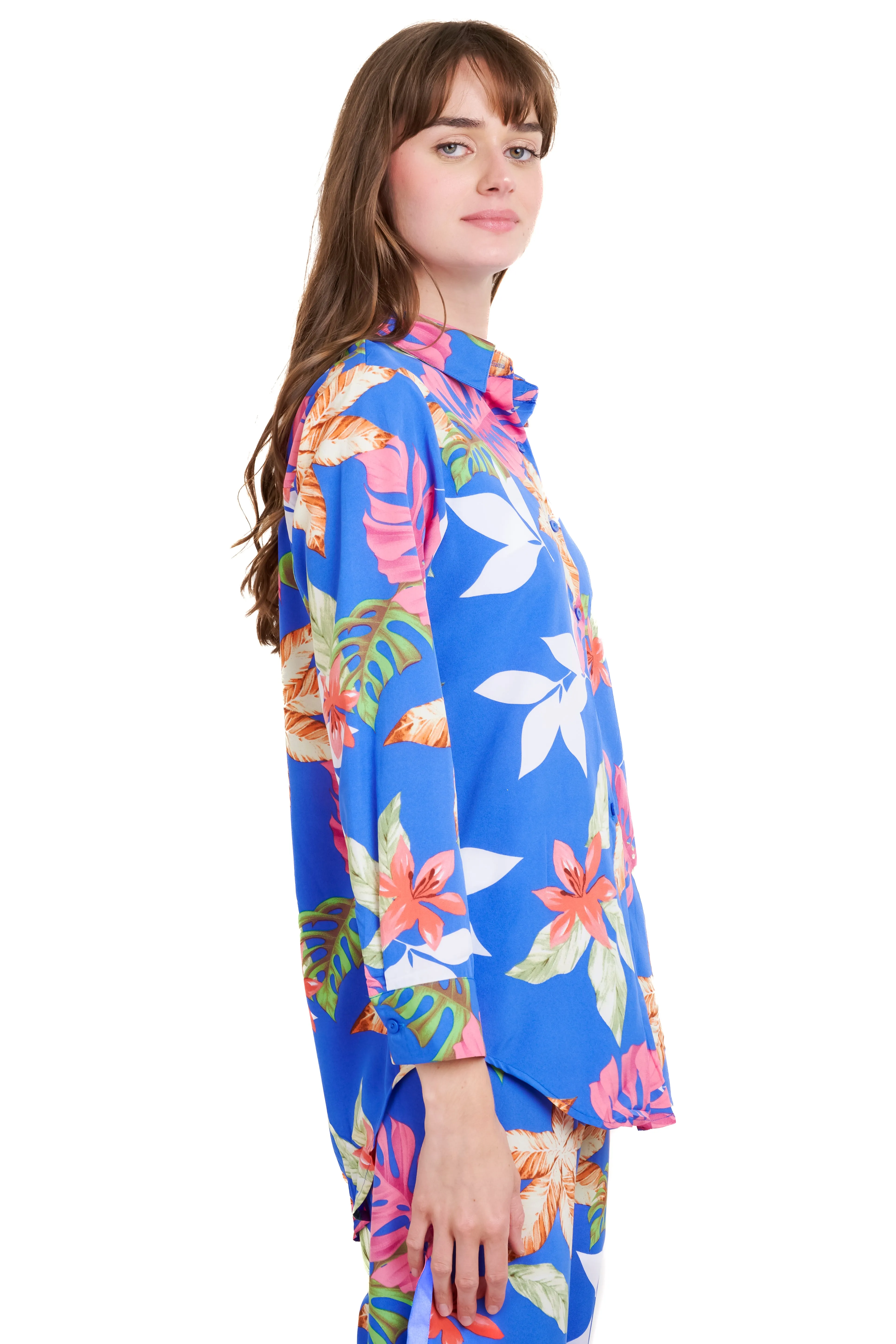 Camisa manga larga botones estampado flores sold by Shasa product image thumbnail 3