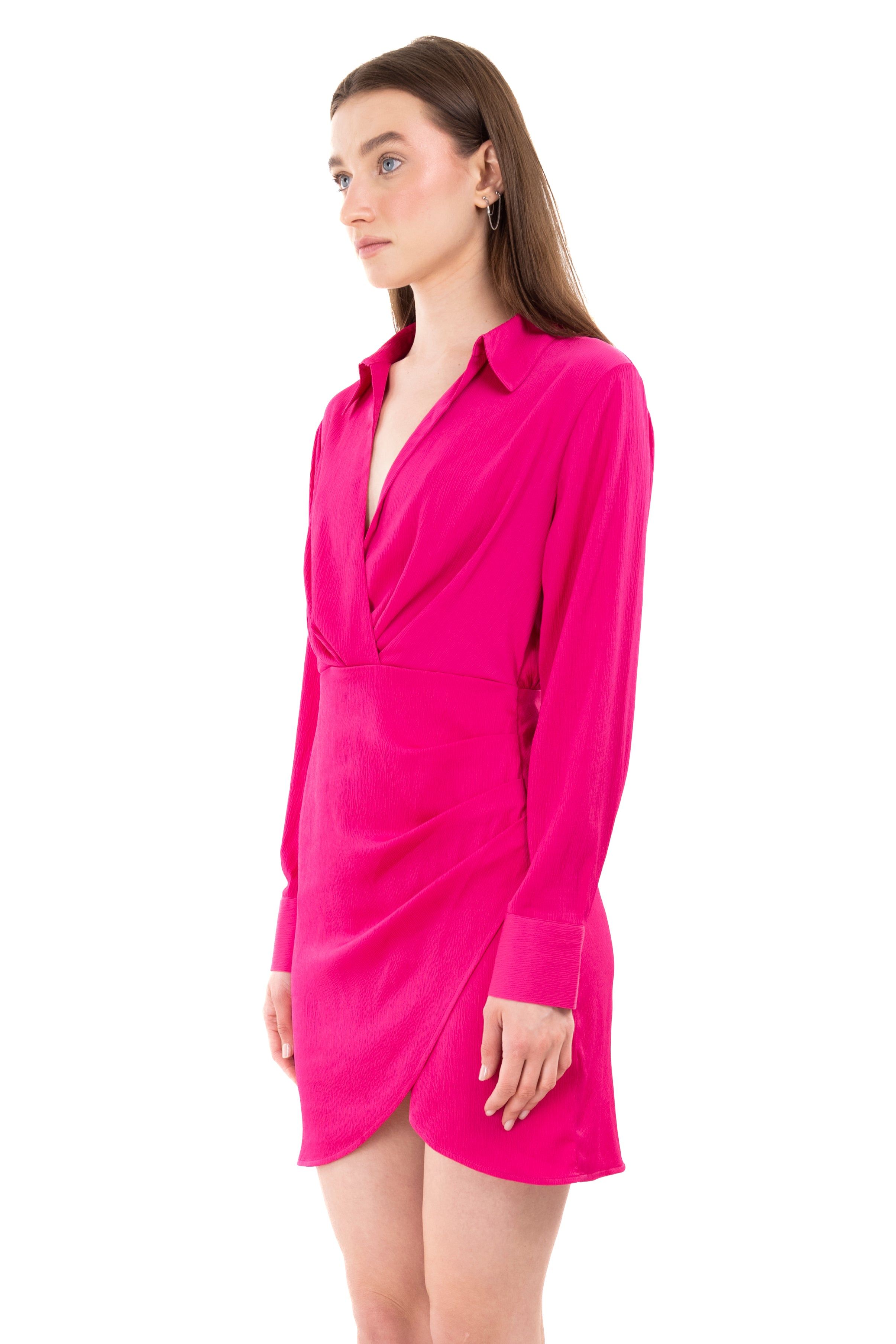 Vestido mini satinado monocolor sold by Shasa product image thumbnail 3