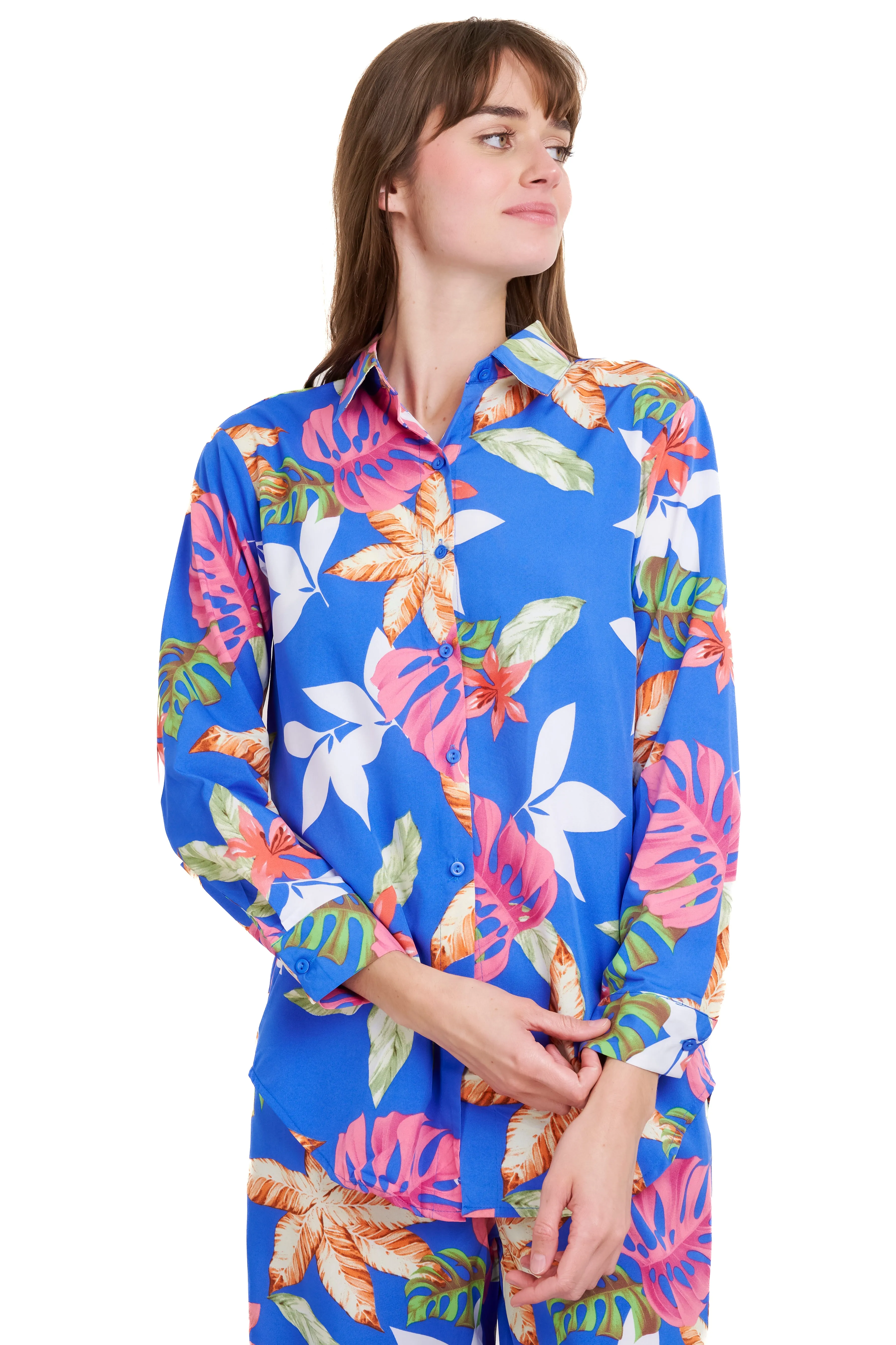 Camisa manga larga botones estampado flores sold by Shasa product image thumbnail 2