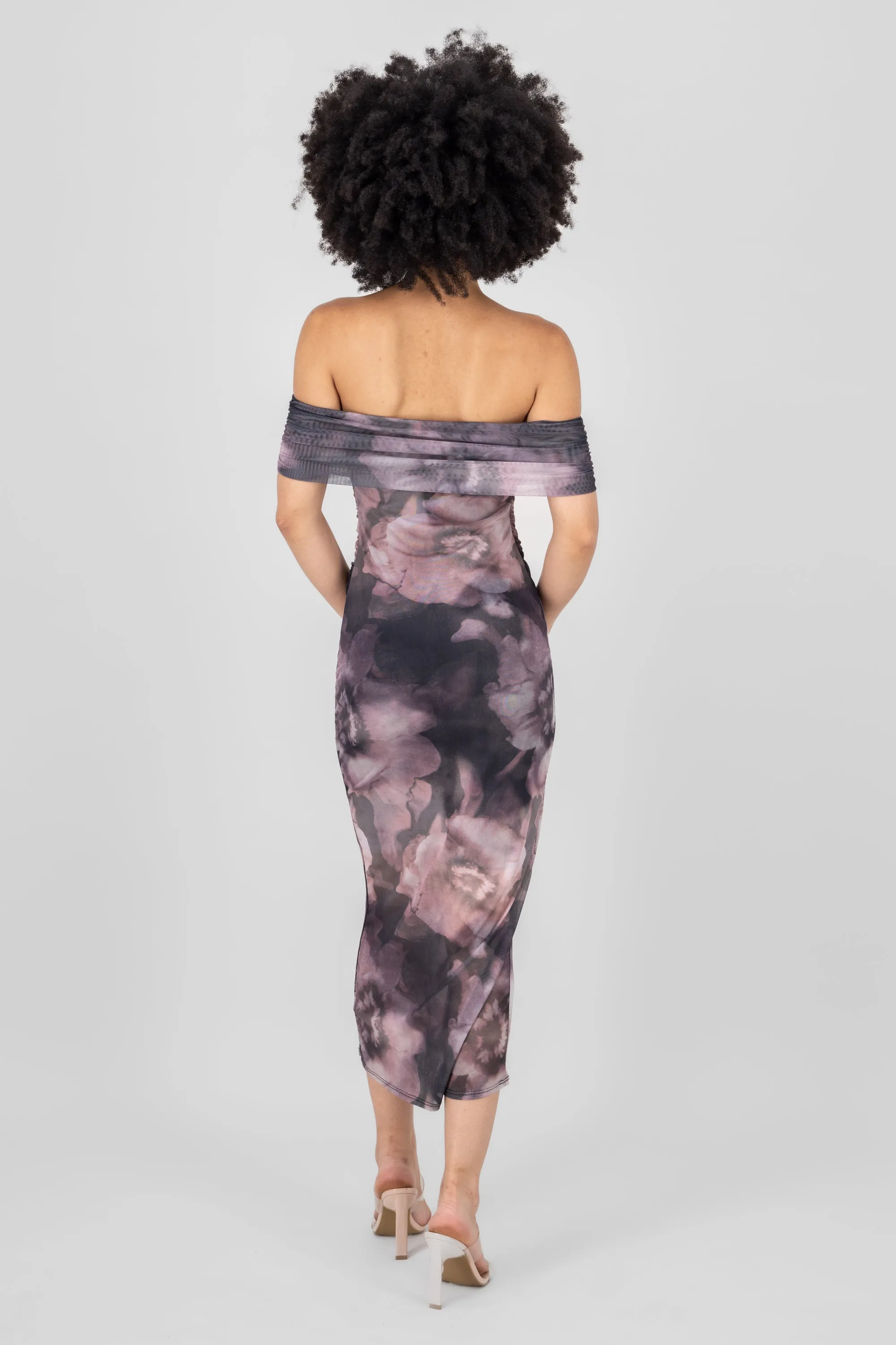 Vestido maxi offshoulder mesh sold by Shasa product image thumbnail 4