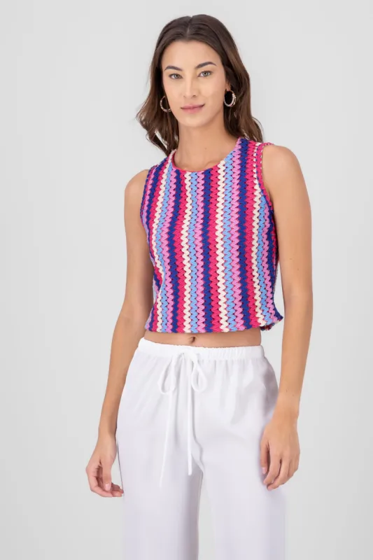 Top tejido lineas crochet Hypsters sold by Shasa