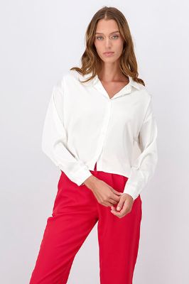 Camisa satín manga larga sold by Shasa