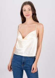 Top tirantes drapeado sold by Shasa