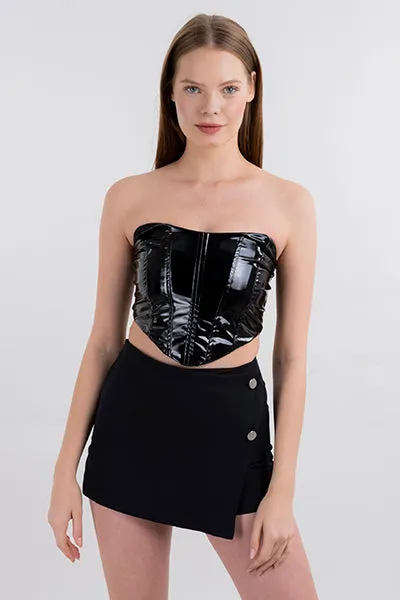 Top corset efecto piel costuras sold by Shasa product image thumbnail 2