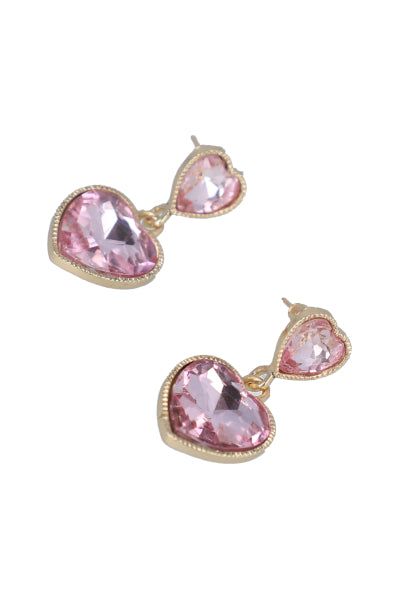 Aretes largos doble corazón sold by Shasa product image thumbnail 2