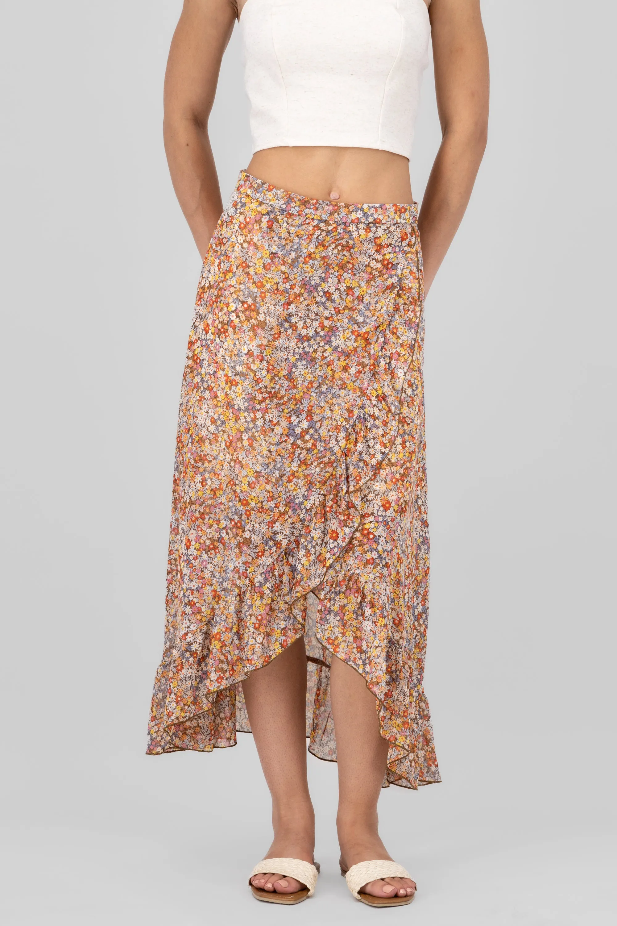 Midi falda envolvente flores sold by Shasa product image thumbnail 2