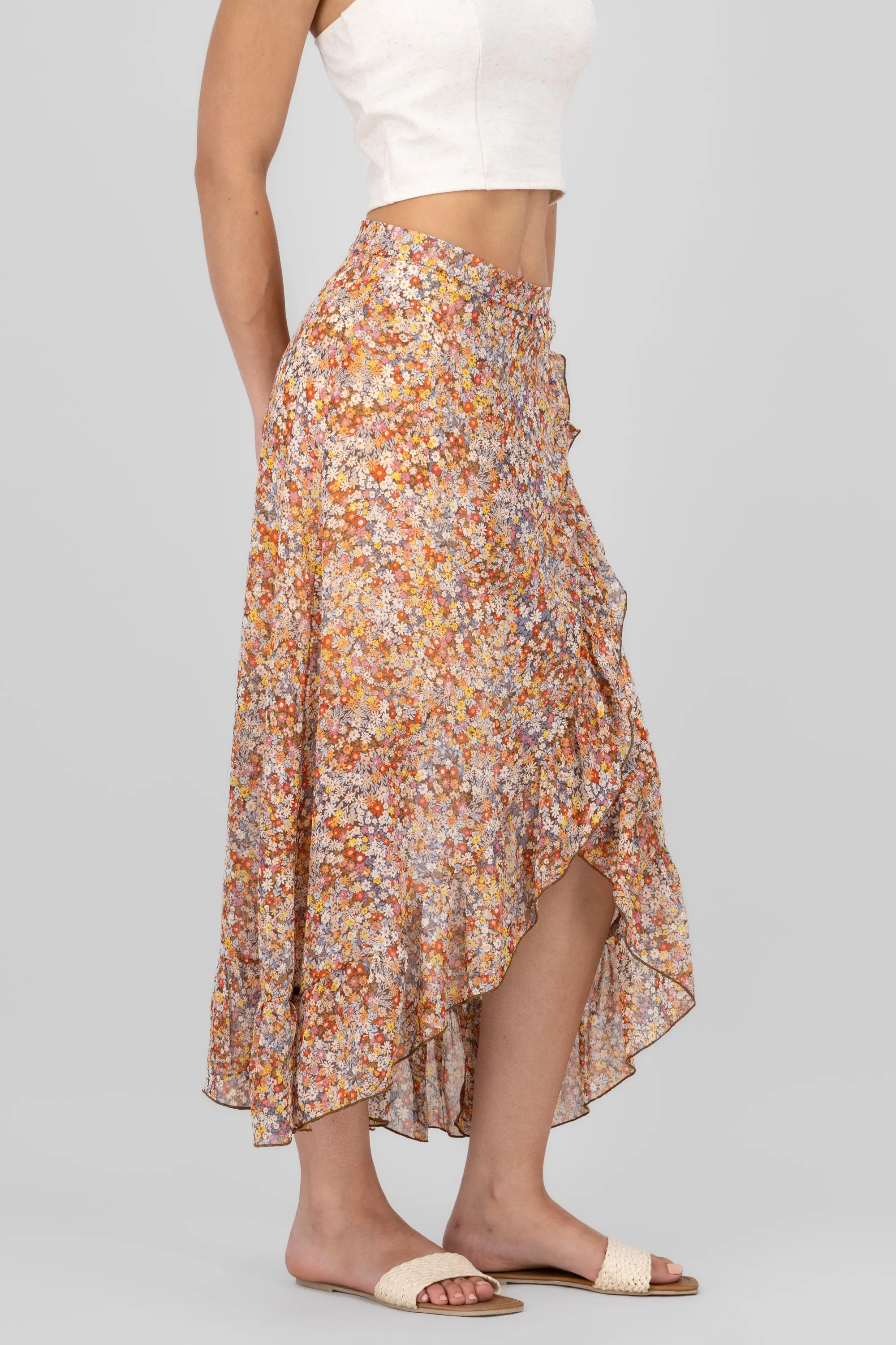 Midi falda envolvente flores sold by Shasa product image thumbnail 3