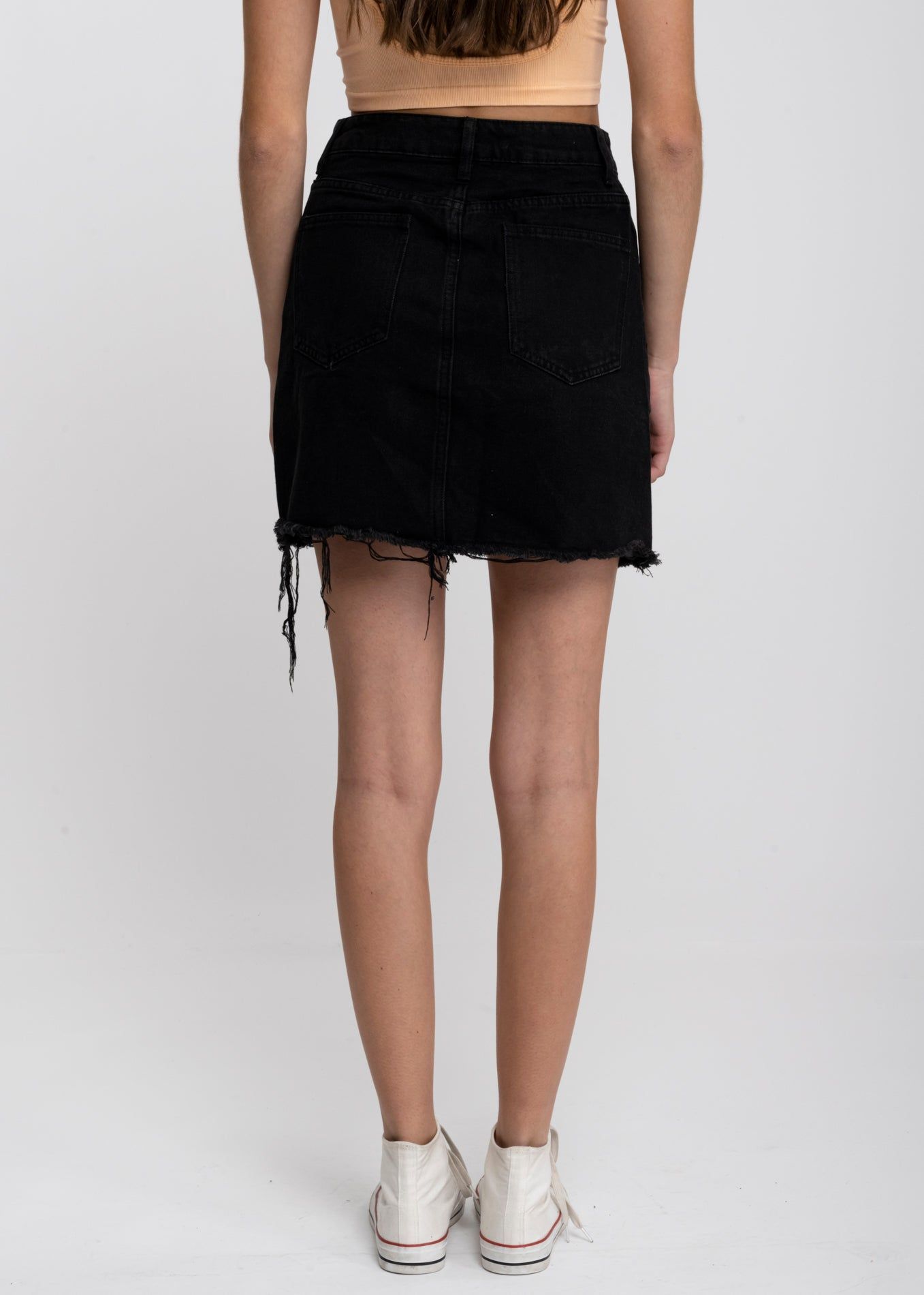 Falda corta lace up desgastada sold by Shasa product image thumbnail 4