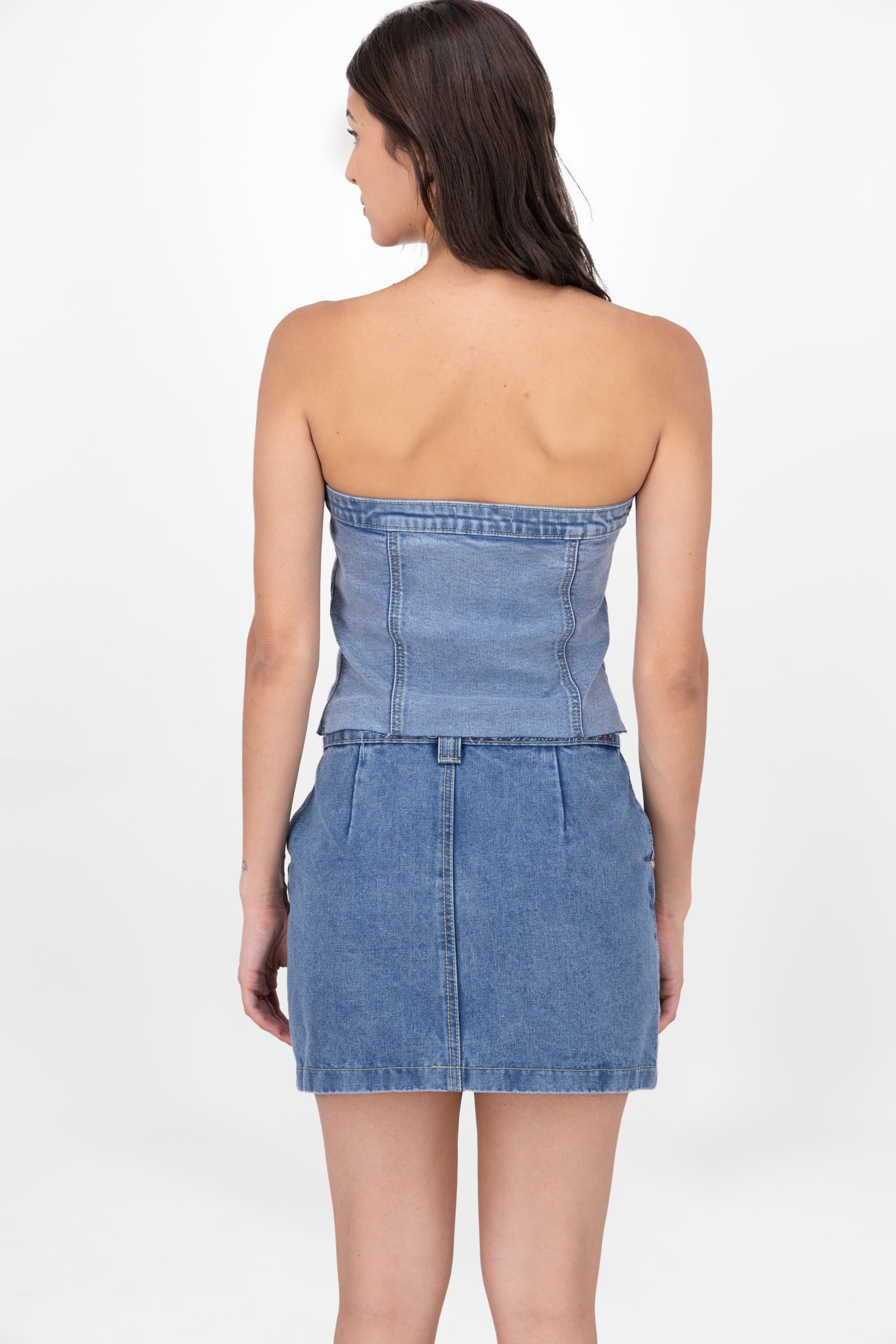Top Corset Denim Bolsillos sold by Shasa product image thumbnail 4