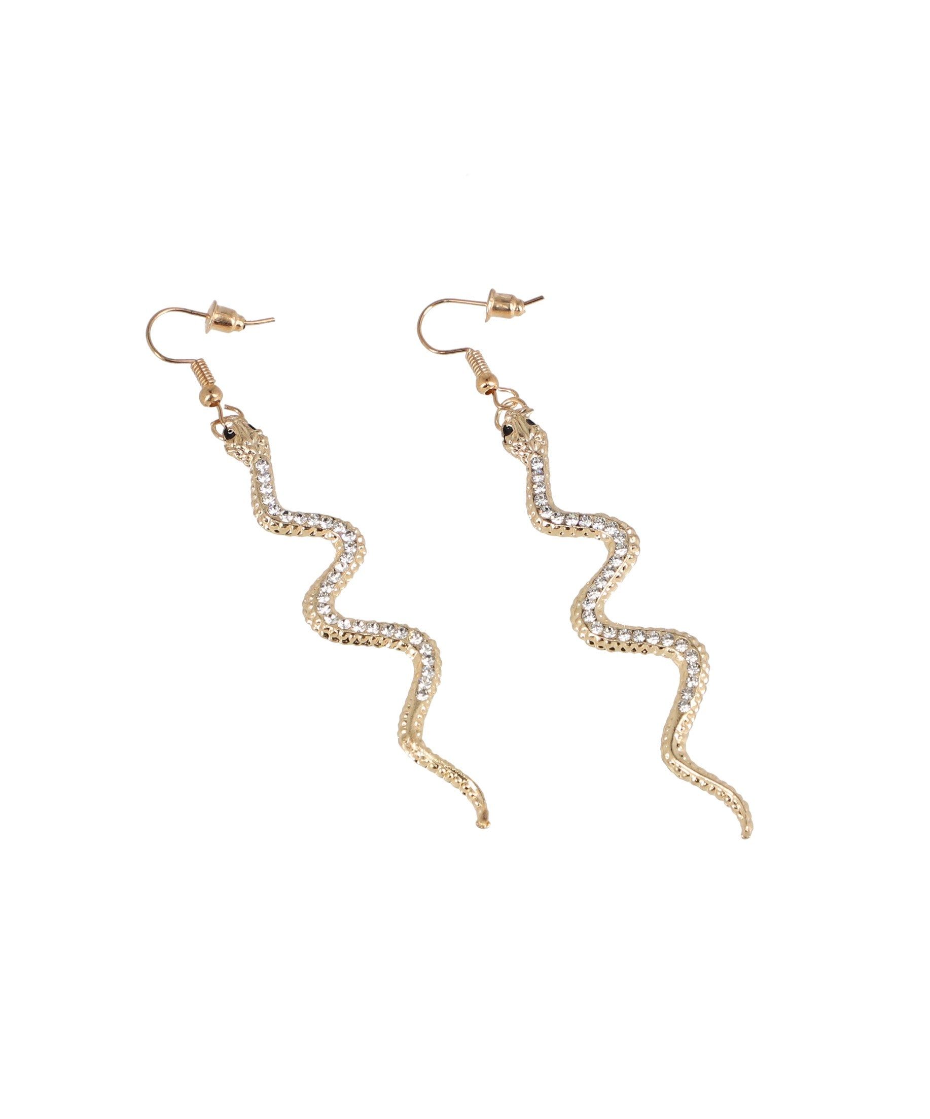 Aretes colgantes serpiente brillos sold by Shasa product image thumbnail 2