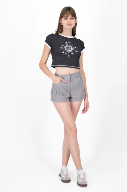 Shorts bolsas cargo tipo parachute sold by Shasa