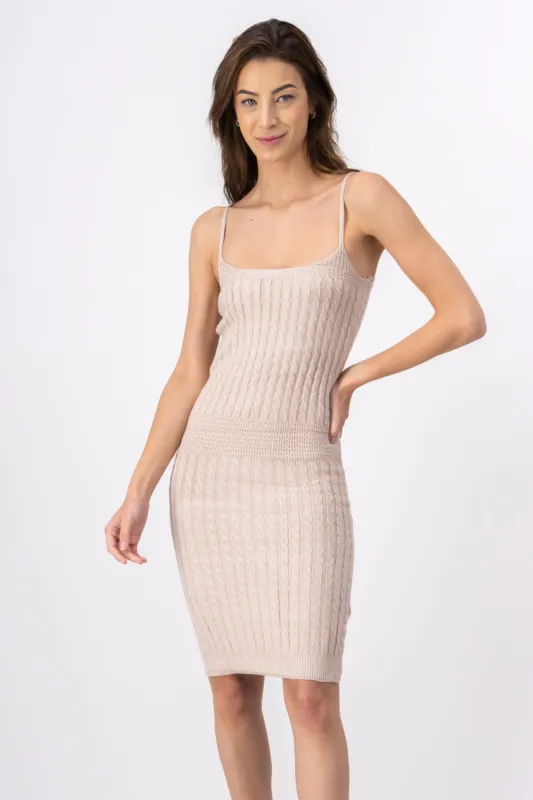 Vestido mini tejido acanalado sold by Shasa