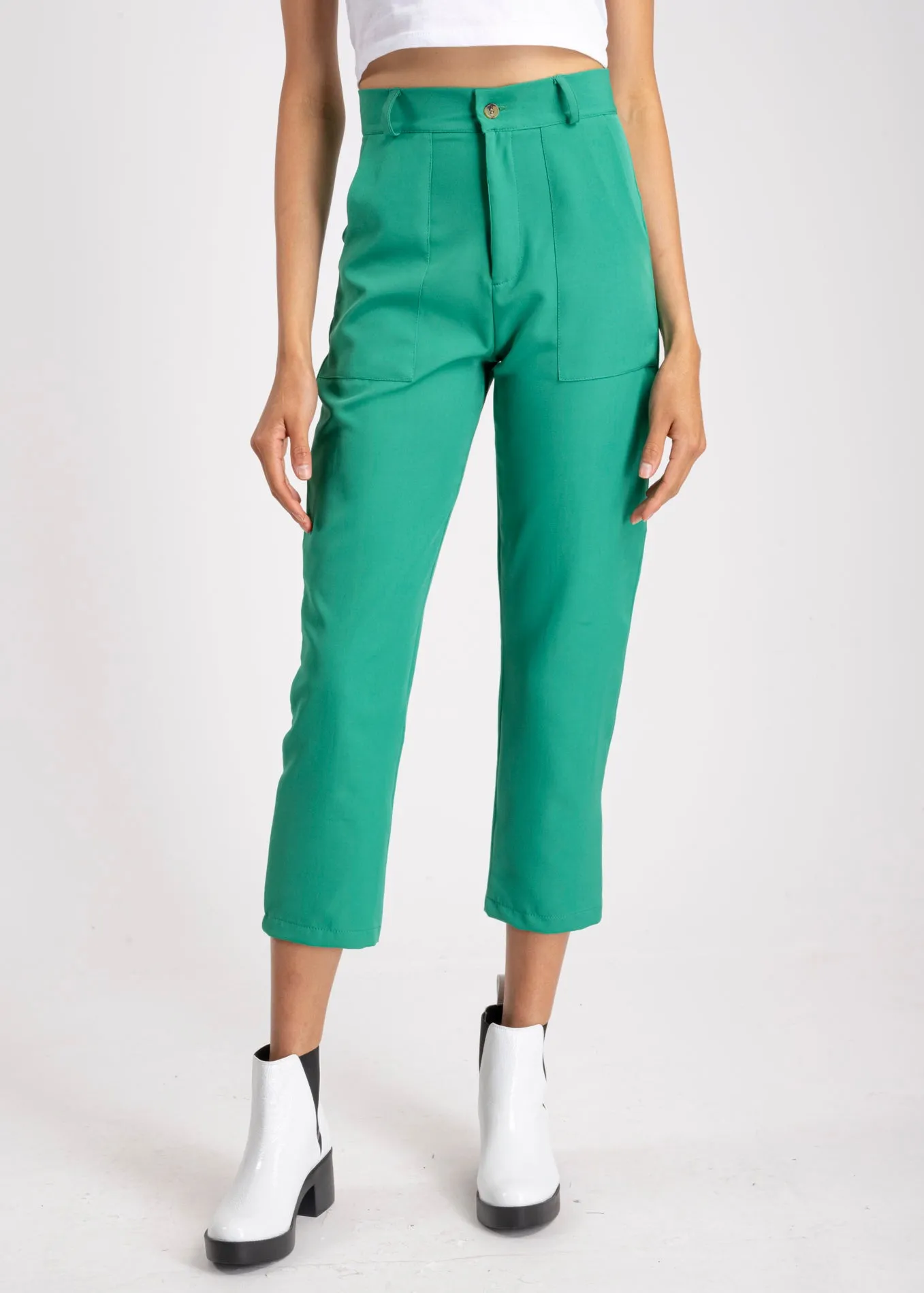 Pantalón Cintura Alta Capri Bolsas sold by Shasa product image thumbnail 2